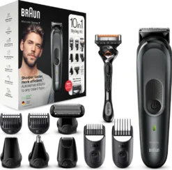 Braun Multi-Grooming-Kit 7 MGK7321, 10-in-1-Barttrimmer Und Haarschneider Für Herren, Für Gesichts-, Kopf- Und Körperhaare