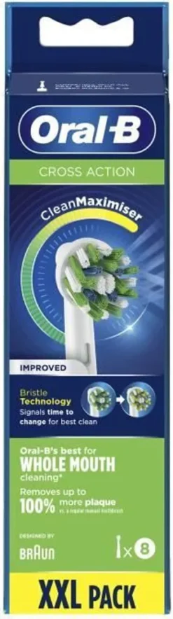 Braun Oral-B CrossAction-Bürstenkopf Mit CleanMaximiser, 8 -Körperpflege Store 86592e7022f2951764ddd69baf2ffceb