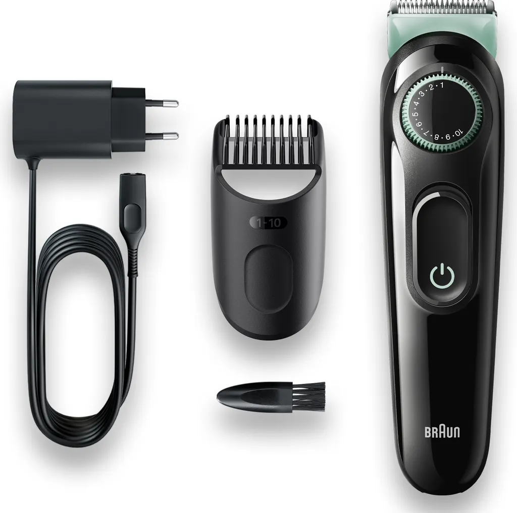 Braun BT3321 BeardTrimmer 3 - Bartschneider - Schwarz/mint 3 Braun BT3321 BeardTrimmer 3 - Bartschneider - Schwarz/mint