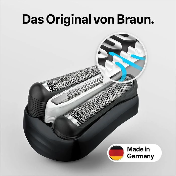 Braun 32B Kombipack, Series 3, Scherkopf, Ersatzscherteil, Schwarz, Für ProSkin Und CruZer Clean 4 Braun 32B Kombipack, Series 3, Scherkopf, Ersatzscherteil, Schwarz, Für ProSkin Und CruZer Clean – Bild 2