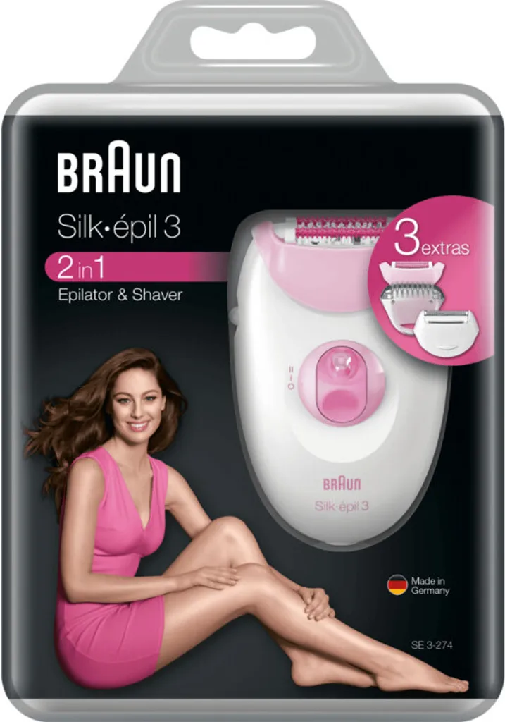 Braun Silk-épil 3 3274 - Epilierer Mit Rasierer Und Trimmer 3 Braun Silk-épil 3 3274 - Epilierer Mit Rasierer Und Trimmer