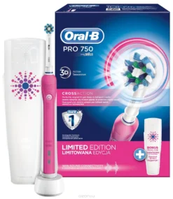 Oral-B Pro 1, 750 Elektrische Zahnbürste Reise-Etui Pink -Körperpflege Store 8f40bf833f1a4a282fd8b29f93f1c5e2