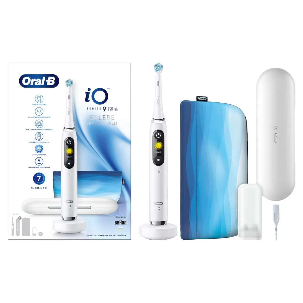 Braun Oral-B IO Series 9 Special Edition, Elektrische Zahnbürste ,weiß, White Alabaster 15 Braun Oral-B IO Series 9 Special Edition, Elektrische Zahnbürste ,weiß, White Alabaster – Bild 13