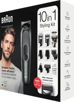 Braun Multi-Grooming-Kit 7 MGK7321, 10-in-1-Barttrimmer Und Haarschneider Für Herren, Für Gesichts-, Kopf- Und Körperhaare -Körperpflege Store 985ae7edc36b976fc07328872bb2c3fe