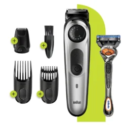 Braun Beard Trimmer/hair Clipper Men, Trimmer/hair Clipper, Incl. 3 Attachments & Shaver, 39 Length Settings, BT5265, Black/silver-metallic BT5265 Single -Körperpflege Store 98bfd09ea4de63b116a957c353c1ad82