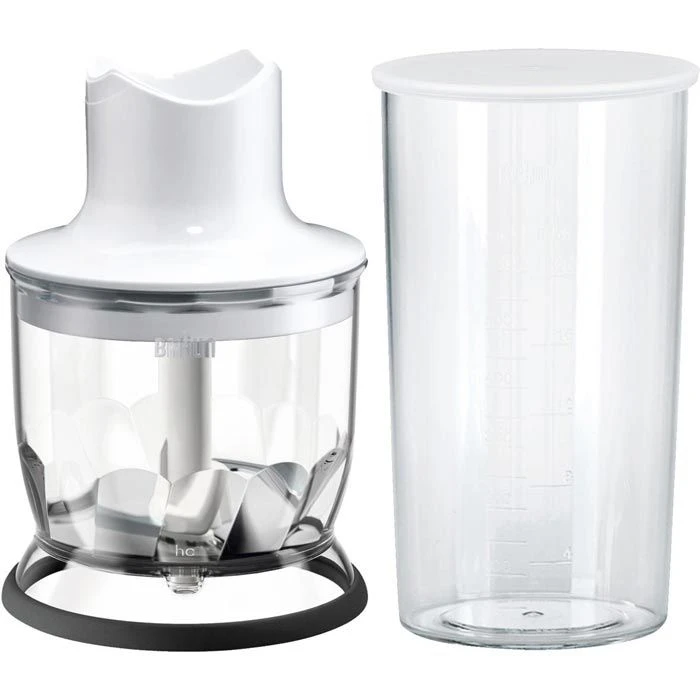 Braun Stabmixer MultiQuick 5, MQ 523, Baby, Edelstahl, 600 Watt, Weiß / Grau 4 Braun Stabmixer MultiQuick 5, MQ 523, Baby, Edelstahl, 600 Watt, Weiß / Grau – Bild 2