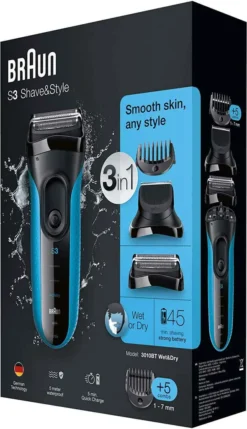 Braun Series 3 3010 BT Shave&Style - 3in1 Rasierer Mit 5 Aufsätzen 20 Braun Series 3 3010 BT Shave&Style - 3in1 Rasierer Mit 5 Aufsätzen -Körperpflege Store 9c6841ab8a809248e9699916251b1077