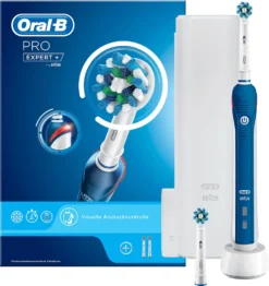 Oral-B Pro Expert+ Slim Zahnbürste (Andruck-Kontrolle, Timer, Reise-Etui, Cross-Action) -Körperpflege Store 9f617d7b19108bccd881c32f2a9bad7a