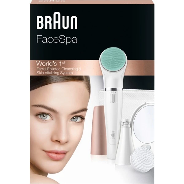 Braun FaceSpa 851V Gesichtsepilierer/-bürste, Epiliergerät (weiß/bronze) 8 Braun FaceSpa 851V Gesichtsepilierer/-bürste, Epiliergerät (weiß/bronze) – Bild 6