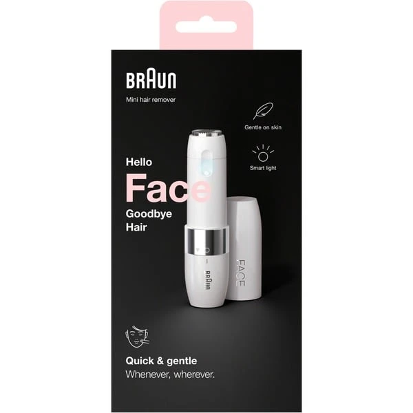 Braun Face FS1000 Mini-Gesichtshaarentferner (weiß/chrom) 3 Braun Face FS1000 Mini-Gesichtshaarentferner (weiß/chrom)