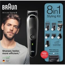 Braun Multi-Grooming-Kit 5 MGK5360, Haarschneider (schwarz/grau) 10 Braun Multi-Grooming-Kit 5 MGK5360, Haarschneider (schwarz/grau) -Körperpflege Store Braun Multi Grooming Kit 5 MGK5360 Haarschneider@@1816539 2