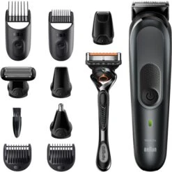 Braun Multi-Grooming-Kit 7 MGK7321, Haarschneider (dunkelsilber/schwarz)
