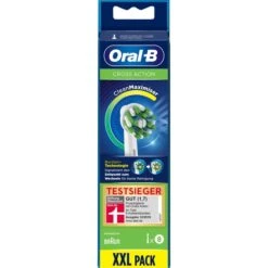 Braun Oral-B CrossAction CleanMaximiser 8er, Aufsteckbürste (weiß, Frustfreie Verpackung)