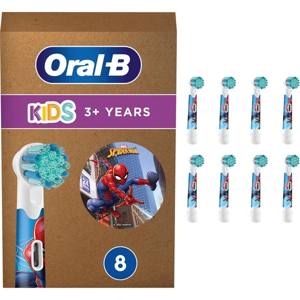 Braun Oral-B Kids Spiderman 8er, Aufsteckbürste (weiß, Frustfreie Verpackung) 3 Braun Oral-B Kids Spiderman 8er, Aufsteckbürste (weiß, Frustfreie Verpackung)