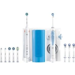 Braun Oral-B Mundpflege-Center OxyJet + Smart 5000 (weiß/hellblau)