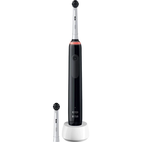 Braun Oral-B Pro 3 3000 PureClean, Elektrische Zahnbürste (schwarz/weiß) – Bild 2