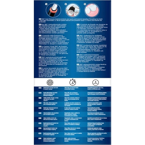 Braun Oral-B Pro 3 3000 PureClean, Elektrische Zahnbürste (schwarz/weiß) – Bild 4