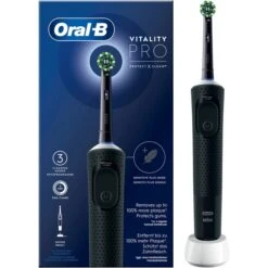 Braun Oral-B Vitality Pro D103, Elektrische Zahnbürste (schwarz, Black)