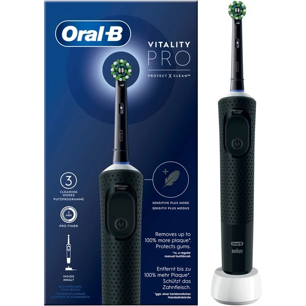 Braun Oral-B Vitality Pro D103, Elektrische Zahnbürste (schwarz, Black) 3 Braun Oral-B Vitality Pro D103, Elektrische Zahnbürste (schwarz, Black)