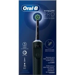Braun Oral-B Vitality Pro D103, Elektrische Zahnbürste (schwarz, Black) 9 Braun Oral-B Vitality Pro D103, Elektrische Zahnbürste (schwarz, Black) -Körperpflege Store Braun Oral B Vitality Pro D103 Elektrische Zahnb rste@@1856768 2