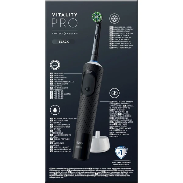 Braun Oral-B Vitality Pro D103, Elektrische Zahnbürste (schwarz, Black) 6 Braun Oral-B Vitality Pro D103, Elektrische Zahnbürste (schwarz, Black) – Bild 4