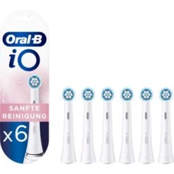 Braun Oral-B IO Sanfte Reinigung 6er, Aufsteckbürste (weiß)