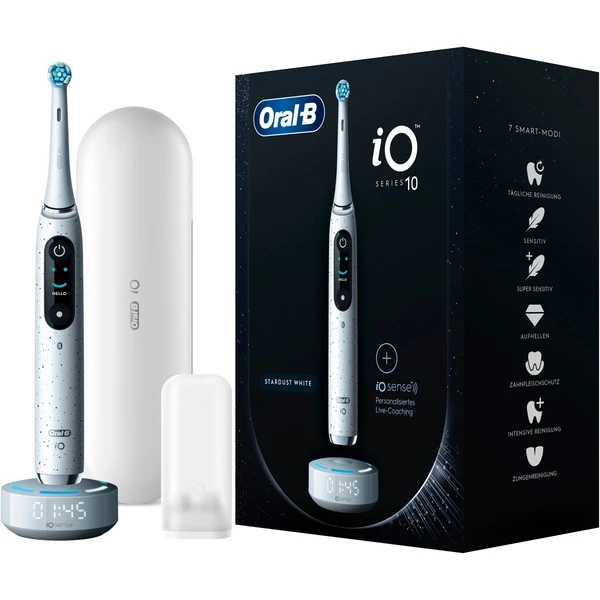 Braun Oral-B IO Series 10, Elektrische Zahnbürste (weiß, Stardust White) 3 Braun Oral-B IO Series 10, Elektrische Zahnbürste (weiß, Stardust White)
