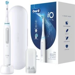 Braun Oral-B IO Series 4, Elektrische Zahnbürste (weiß, Quite White)