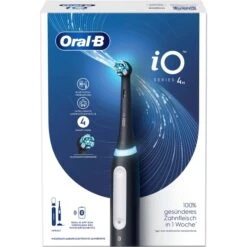 Braun Oral-B IO Series 4, Elektrische Zahnbürste (schwarz, Matt Black) -Körperpflege Store Braun Oral B iO Series 4 Elektrische Zahnb rste@@1856659 2