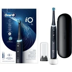 Braun Oral-B IO Series 5, Elektrische Zahnbürste (schwarz, Matt Black)