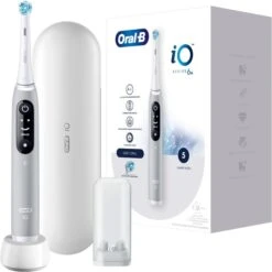 Braun Oral-B IO Series 6, Elektrische Zahnbürste (grau, Grey Opal)