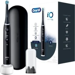 Braun Oral-B IO Series 6 , Elektrische Zahnbürste (schwarz, Black Lava)