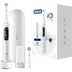 Braun Oral-B IO Series 6 , Elektrische Zahnbürste (weiß, White)
