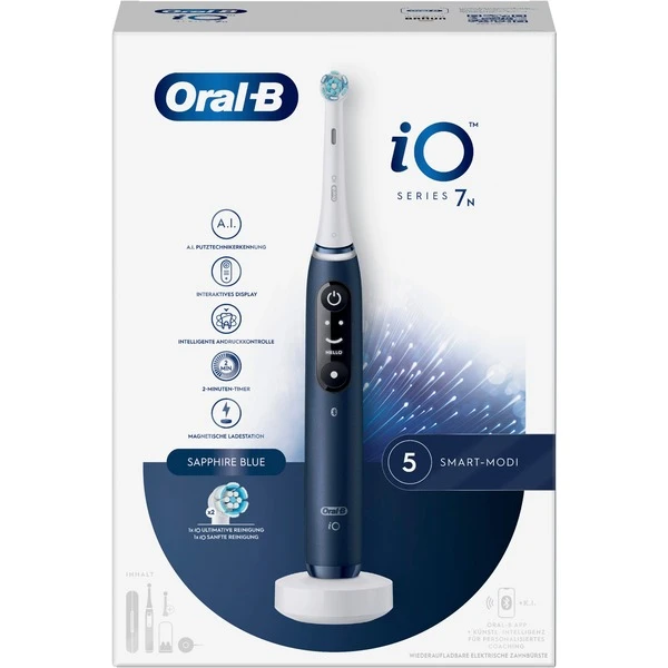 Braun Oral-B IO Series 7N, Elektrische Zahnbürste (blau, Sapphire Blue) 5 Braun Oral-B IO Series 7N, Elektrische Zahnbürste (blau, Sapphire Blue) – Bild 3