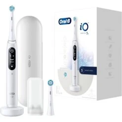 Braun Oral-B IO Series 7N, Elektrische Zahnbürste (weiß, White Alabaster)