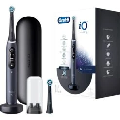 Braun Oral-B IO Series 7N, Elektrische Zahnbürste (schwarz, Black Onyx)