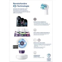 Braun Oral-B IO Series 8N, Elektrische Zahnbürste (violett/weiß, Violet Ametrine) -Körperpflege Store Braun Oral B iO Series 8N Elektrische Zahnb rste@@1856695 3