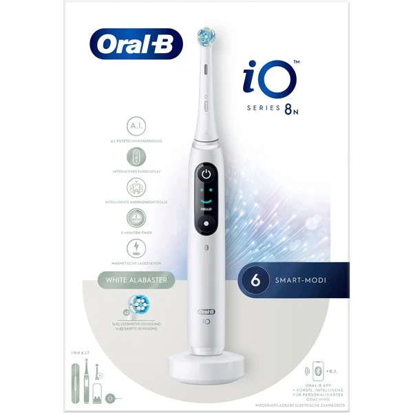Braun Oral-B IO Series 8N, Elektrische Zahnbürste (weiß, White Alabaster) 5 Braun Oral-B IO Series 8N, Elektrische Zahnbürste (weiß, White Alabaster) – Bild 3