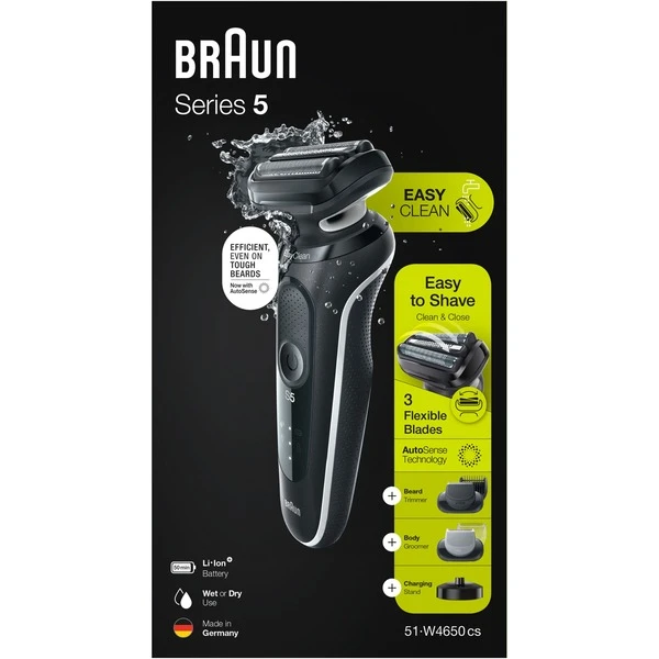 Braun Series 5 51-W4650cs, Rasierer (schwarz/weiß) 5 Braun Series 5 51-W4650cs, Rasierer (schwarz/weiß) – Bild 3