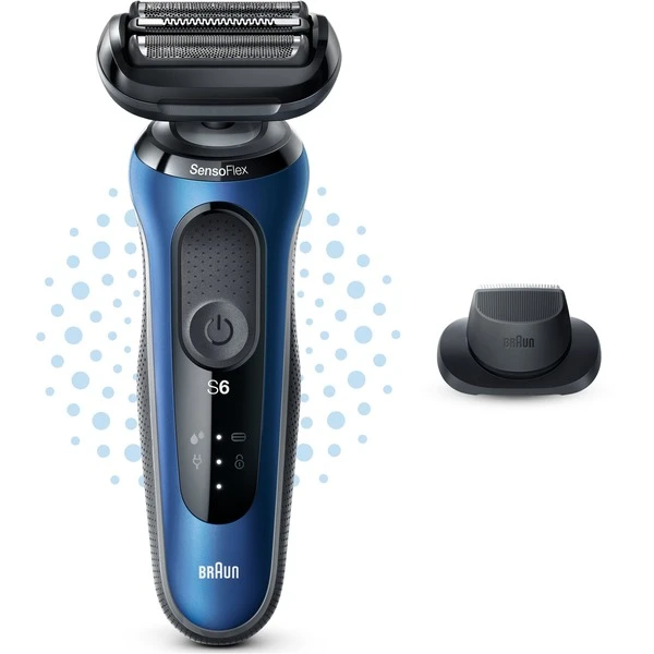 Braun Series 6 61-B1200s, Rasierer (schwarz/blau) 4 Braun Series 6 61-B1200s, Rasierer (schwarz/blau) – Bild 2