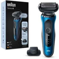 Braun Series 6 61-B1200s, Rasierer (schwarz/blau) 9 Braun Series 6 61-B1200s, Rasierer (schwarz/blau) -Körperpflege Store Braun Series 6 61 B1200s Rasierer@@1856614 2