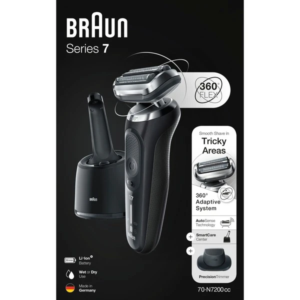 Braun Series 7 70-N7200cc, Rasierer (schwarz/silber) 4 Braun Series 7 70-N7200cc, Rasierer (schwarz/silber) – Bild 2