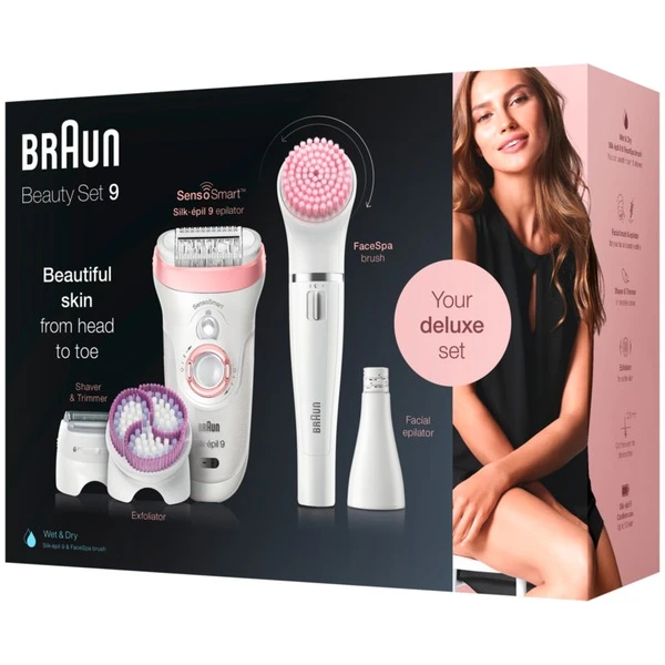 Braun Silk-épil 9-975 SensoSmart Beauty Set 9, Epiliergerät (weiß/roségold) 7 Braun Silk-épil 9-975 SensoSmart Beauty Set 9, Epiliergerät (weiß/roségold) – Bild 5