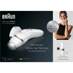 Braun Silk-expert Pro 3 IPL PL3129, Haarentferner (weiß/silber, Inkl. Tasche + Face Mini-Gesichtshaarentferner + Gillette Venus Smooth) 11 Braun Silk-expert Pro 3 IPL PL3129, Haarentferner (weiß/silber, Inkl. Tasche + Face Mini-Gesichtshaarentferner + Gillette Venus Smooth) -Körperpflege Store Braun Silk expert Pro 3 IPL PL3129 Haarentferner@@1816535 3