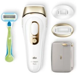 Braun Silk-expert Pro 5 IPL PL5154, Haarentferner (weiß/gold, Inkl. Tasche + Venus Extra Smooth) 10 Braun Silk-expert Pro 5 IPL PL5154, Haarentferner (weiß/gold, Inkl. Tasche + Venus Extra Smooth) -Körperpflege Store Braun Silk expert Pro 5 IPL PL5154 Haarentferner@@1816531 1