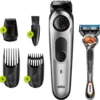 Braun Beard Trimmer/hair Clipper Men, Trimmer/hair Clipper, Incl. 3 Attachments & Shaver, 39 Length Settings, BT5265, Black/silver-metallic BT5265 Single