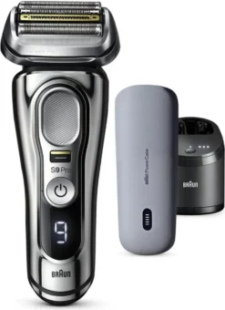 Braun Elektrischer Rasierer - Series 9 - 9476cc System Wet&dry - Silber Glänzend -Körperpflege Store a437595155baf9feff0573fbe621c7ef