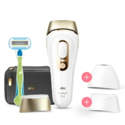 Braun IPL Silk-expert Pro 5, Dauerhaft Sichtbare Haarentfernung Für Zuhause, Weiß/Gold, PL5243 -Körperpflege Store a55cdfab6f4058e3c475563b56cdeac6