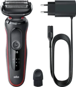 BRAUN Herrenrasierer Series 5 - 50-R1000s Schwarz/rot (wasserdicht, Dusche, Easy-Clean-System, Li-Ion, Schnell-Aufladung, Wet&dry) 25 BRAUN Herrenrasierer Series 5 - 50-R1000s Schwarz/rot (wasserdicht, Dusche, Easy-Clean-System, Li-Ion, Schnell-Aufladung, Wet&dry) -Körperpflege Store a680d05ba6bd0d31969e9fdc78c5e95b