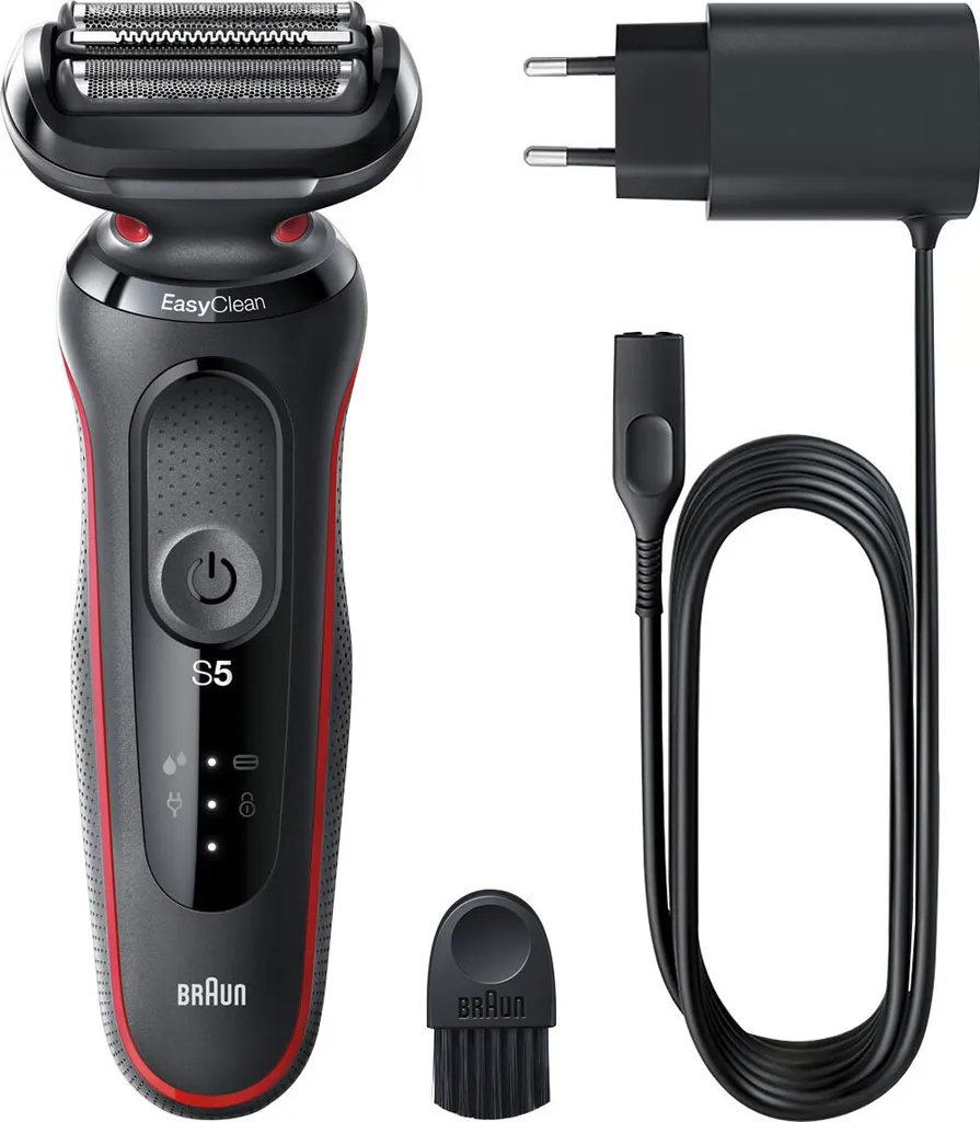 BRAUN Herrenrasierer Series 5 - 50-R1000s Schwarz/rot (wasserdicht, Dusche, Easy-Clean-System, Li-Ion, Schnell-Aufladung, Wet&dry) 14 BRAUN Herrenrasierer Series 5 - 50-R1000s Schwarz/rot (wasserdicht, Dusche, Easy-Clean-System, Li-Ion, Schnell-Aufladung, Wet&dry) – Bild 12